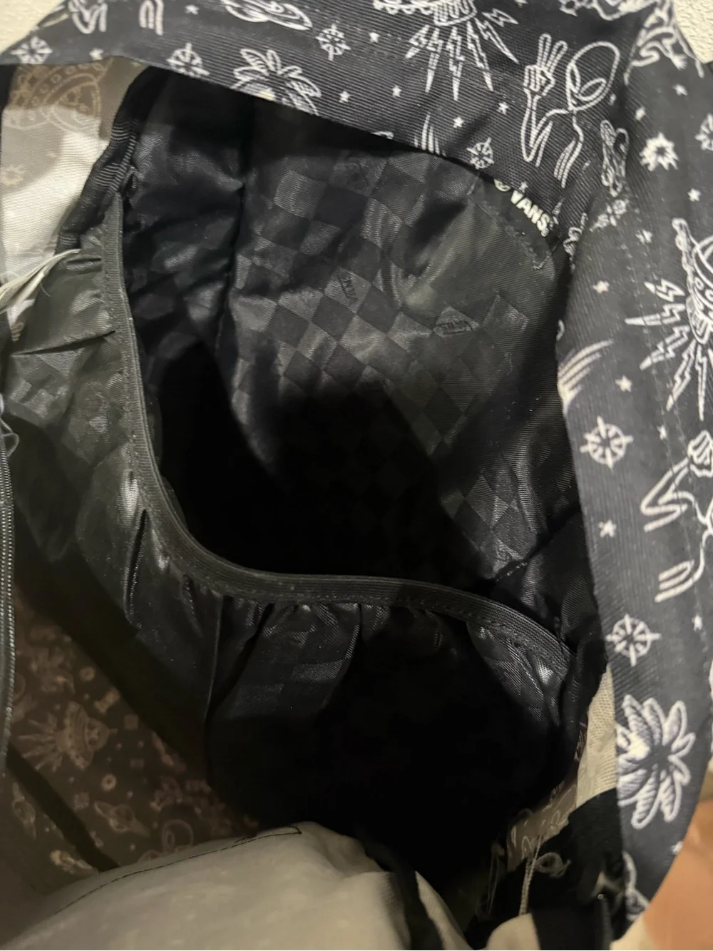 Vans Black & White Space Print Daypack